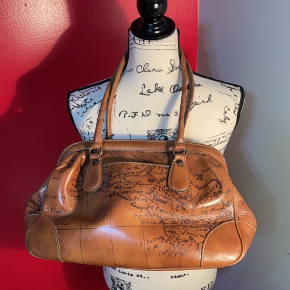 Vintage Patricia Nash brown leather shoulder bag - Picture 3 of 17